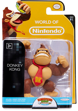 World Of Nintendo Donkey Kong Country 2.5 Inch Action Figure Limited Articulation Wave 1 - Donkey Kong