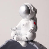 Creative Nordic Astronaut Moon Storage Sculpture