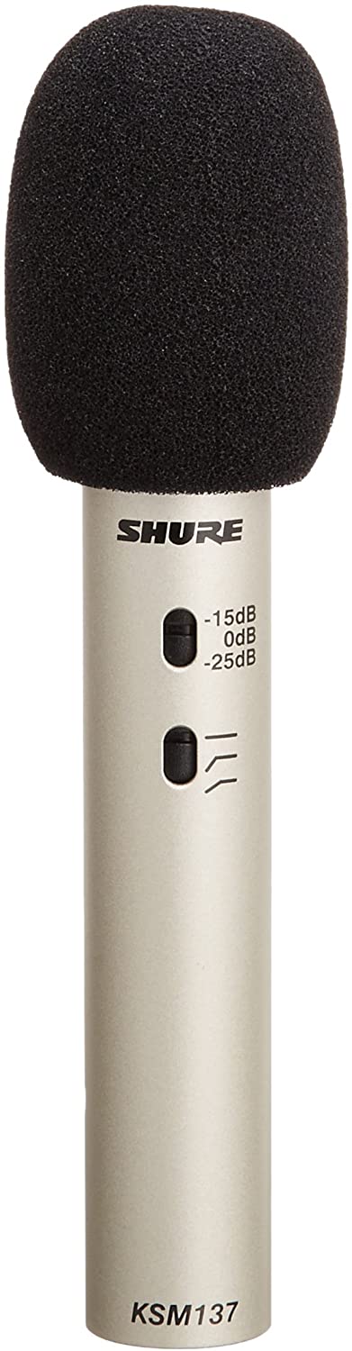 Shure KSM137/SL - Cardioid Condenser Microphone with Windscreen & Case