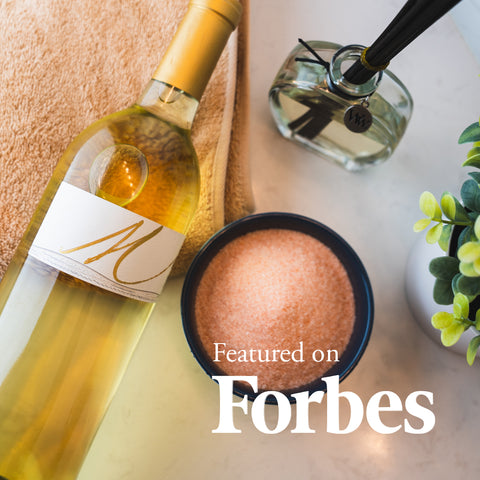 Myka Cellars Sauvignon Blanc in Forbes for a Spa Day Valentine's Day