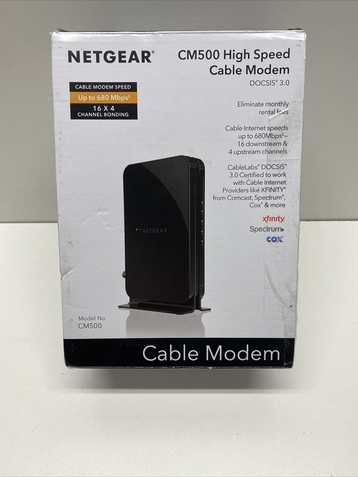 Netgear Cm500 1aznas 16x4 Docsis 3 0 Cable Modem Max Download Speeds O Bargain Hour