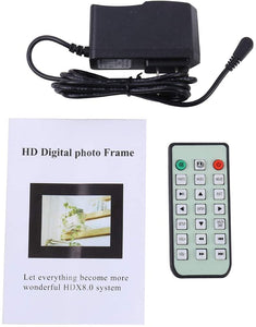 HD Digital Photo Frame Advertising Player With Remote Control Black (G1-15)