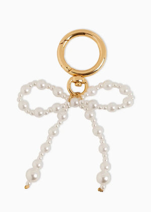 Pearl Bow Bag Charm - Bohmey Beauty 
