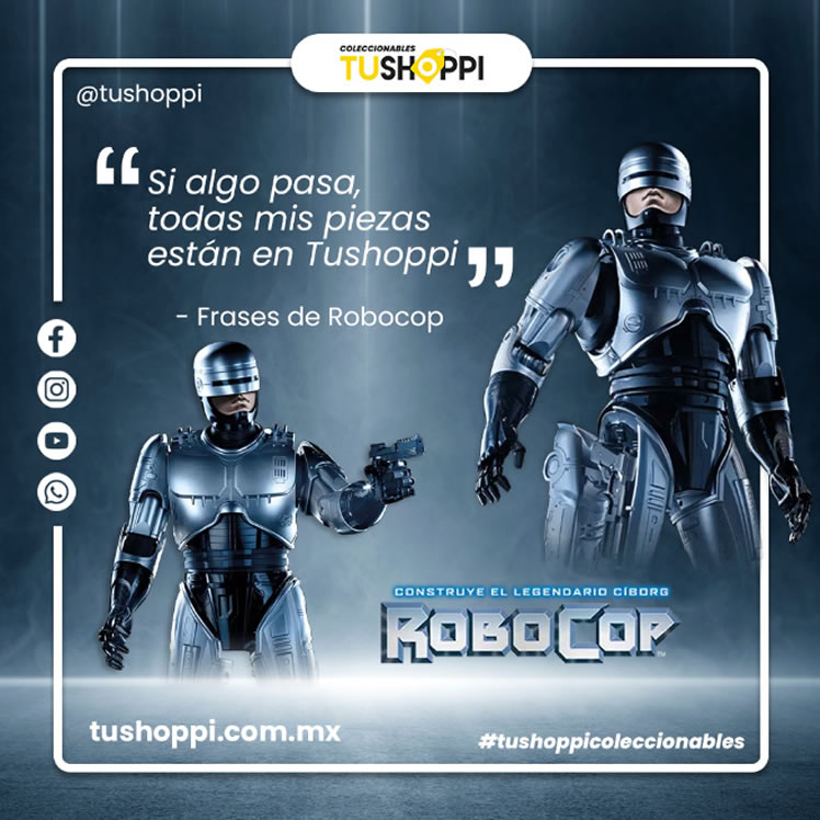 Colección construye el legendario ciborg Robocop