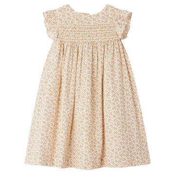 Anya Grey Floral Embroidered Dress – Les Mini