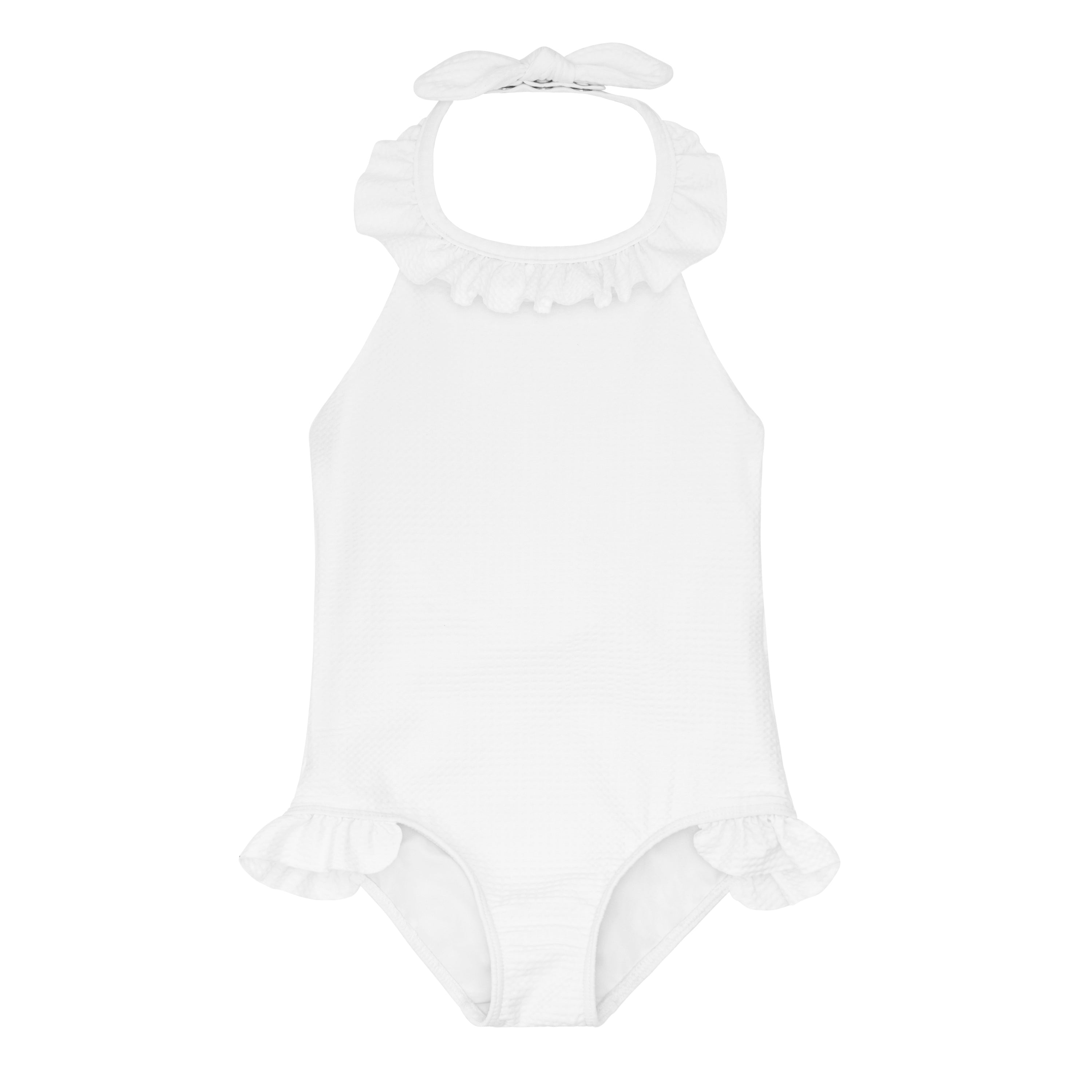 Capeside White Halter One Piece Suit – Les Mini