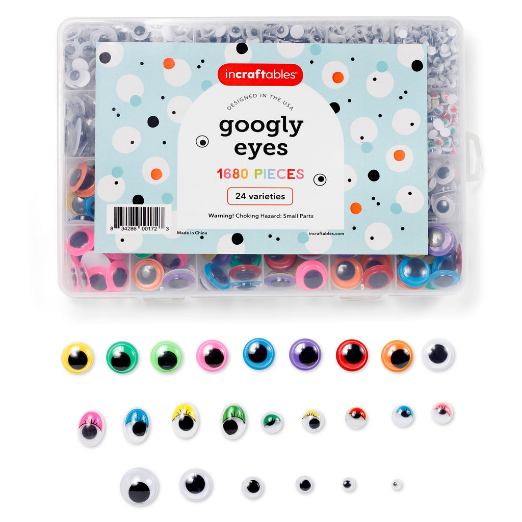 Incraftables Safety Eyes for Amigurumi (300pcs Set). Plastic Safety Eyes  and Noses for Crochet (10 Colors)