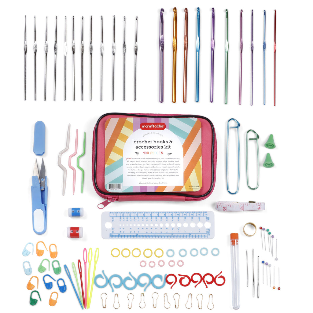 Incraftables Rubber Band Bracelet Making Kit. Rainbow Rubberband Set Y-Loom, Zipper Hook, S-Clips, Beads, Charms, Tassels & Croc