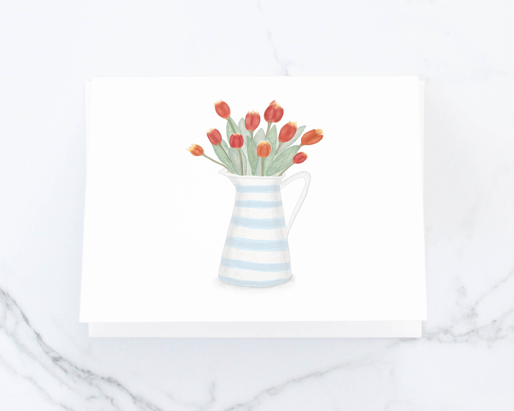 tulips note card