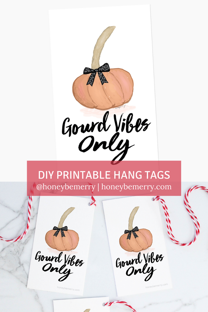 gourd vibes halloween pun sticker tags