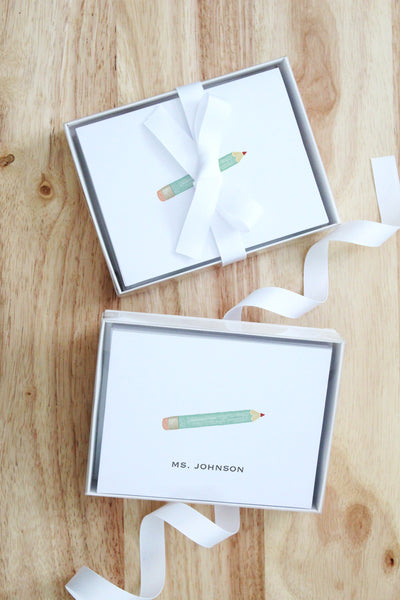 personalized boxed stationery note cards