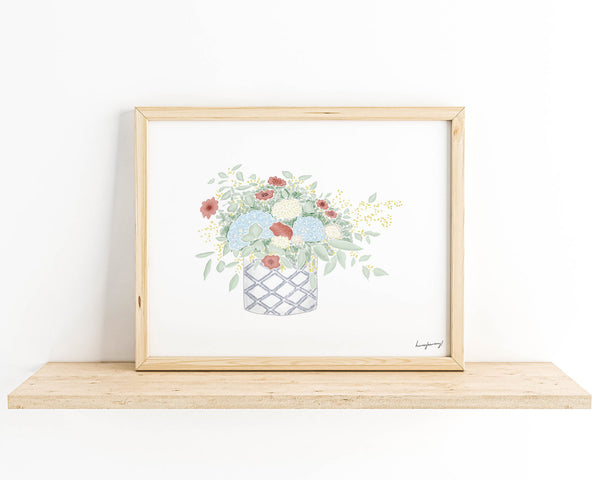 free floral art printable