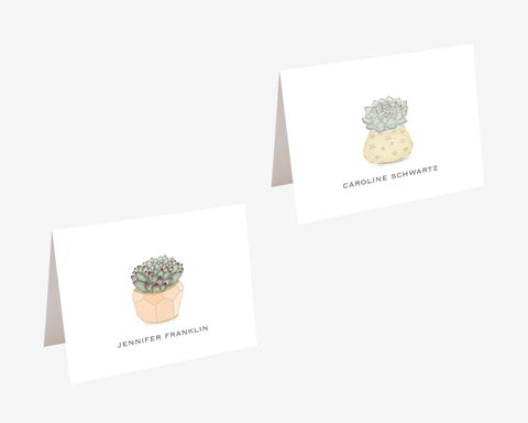 succulent stationery set