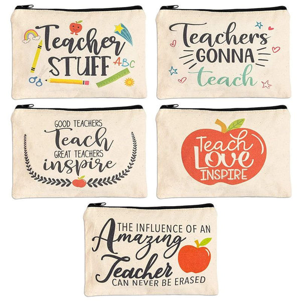 teacher zipper pencil pouches
