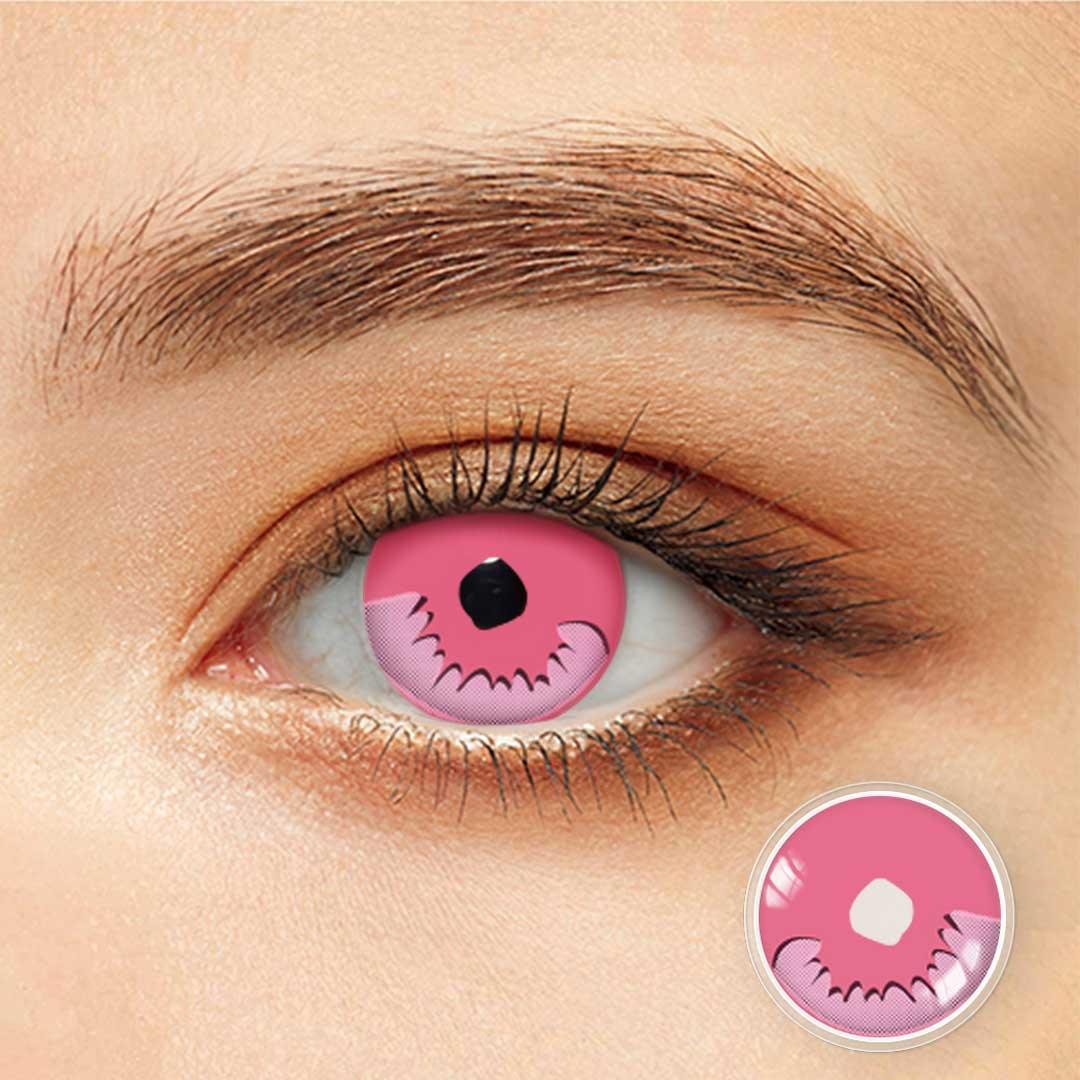 Anma Beauty Tanjiro Kamado Yearly Colored Contact Lenses Cosplay Contacts 0.00/Plano Mystery Red Colored Contact Lenses - Anma Beauty