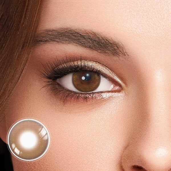 Icy Beer Brown Monthly Colored Contact Lenses