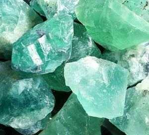 Green Fluorite Crystal Rough Gems Brazilian Bulk Lot Small Stones