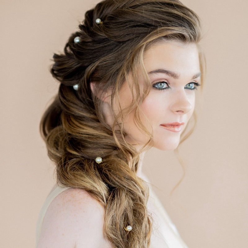 pearls in hair for wedding