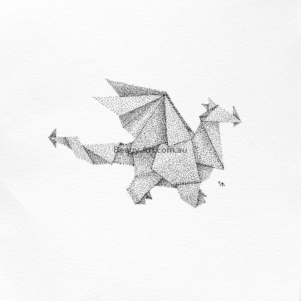 Large 'Origami Bird' Temporary Tattoo (TO00020306) | eBay