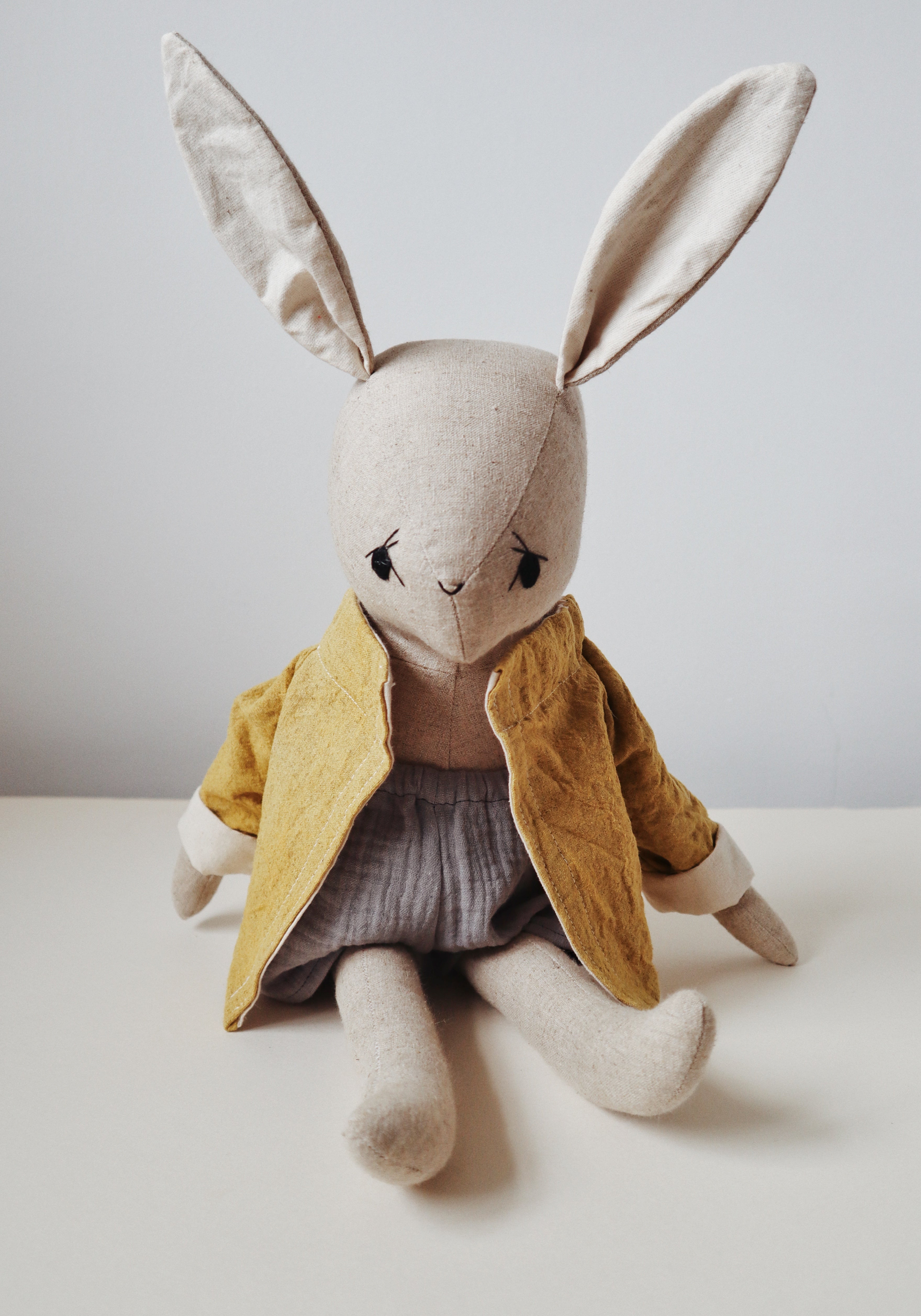 Handmade Doll - Big Sunny Bunny by MIMI + MARTHA