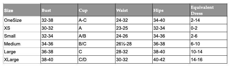 Size Chart 2