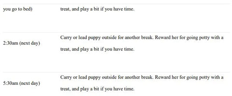 training schedule for dog trainers