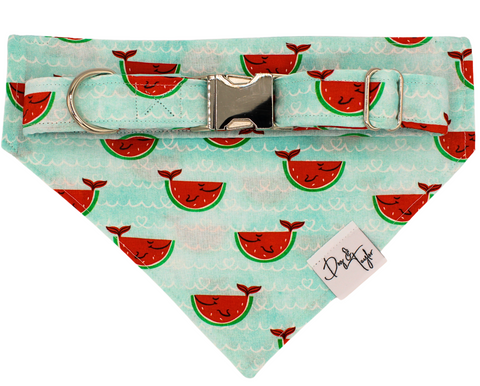 Happy Watermelon Fish tie-on bandana + Matching Scrunchie for Dog Mom. – DOG  & TAYLOR
