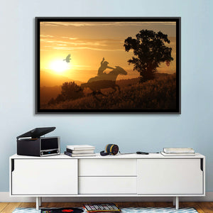 Hilly Horse Rider Wall Art