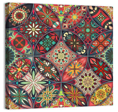 Colorful mandalas master bedroom canvas wall art - TenStickers