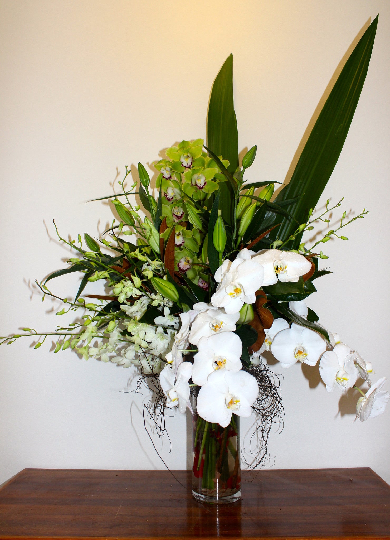 Flower Arrangement With Orchids