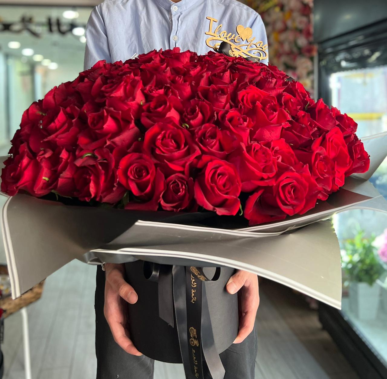 100 Roses – Bae3at Elward flower shop