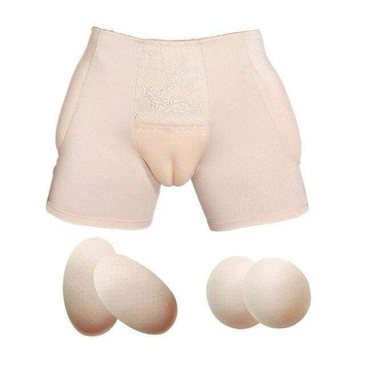 Silicone Hip Padded Vagina Panties (Nude)