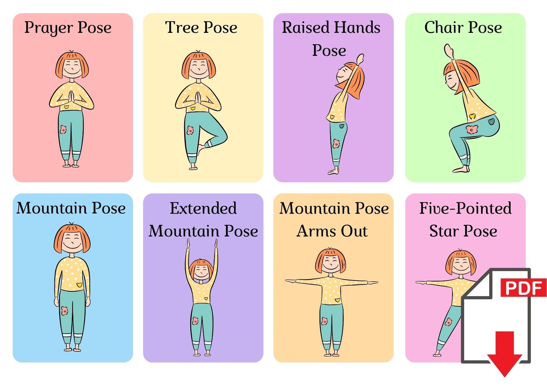 kids yoga poses pdf