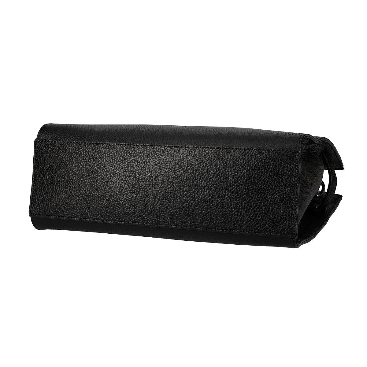 2 Way Leather Handbag with Outer Belt Design
