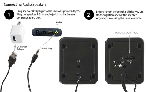 Serene speaker audio troubleshooting