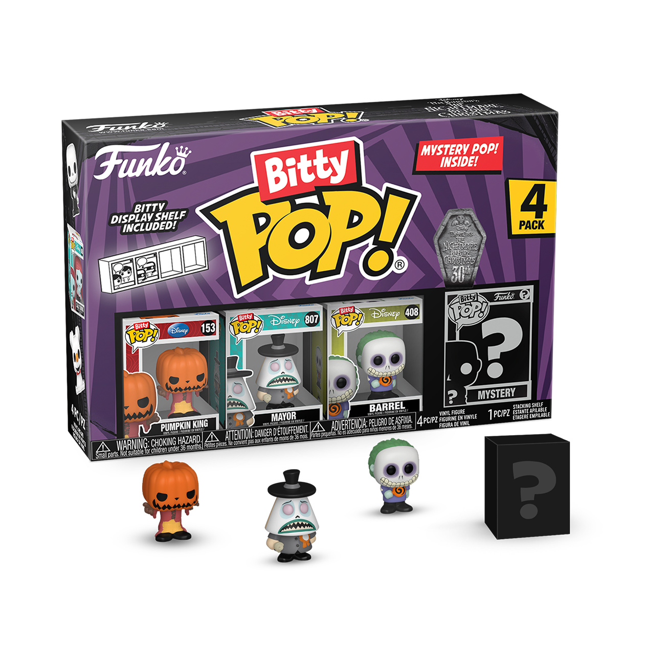 Funko BITTY POP! The Nightmare Before Christmas 4-Pack Series 2