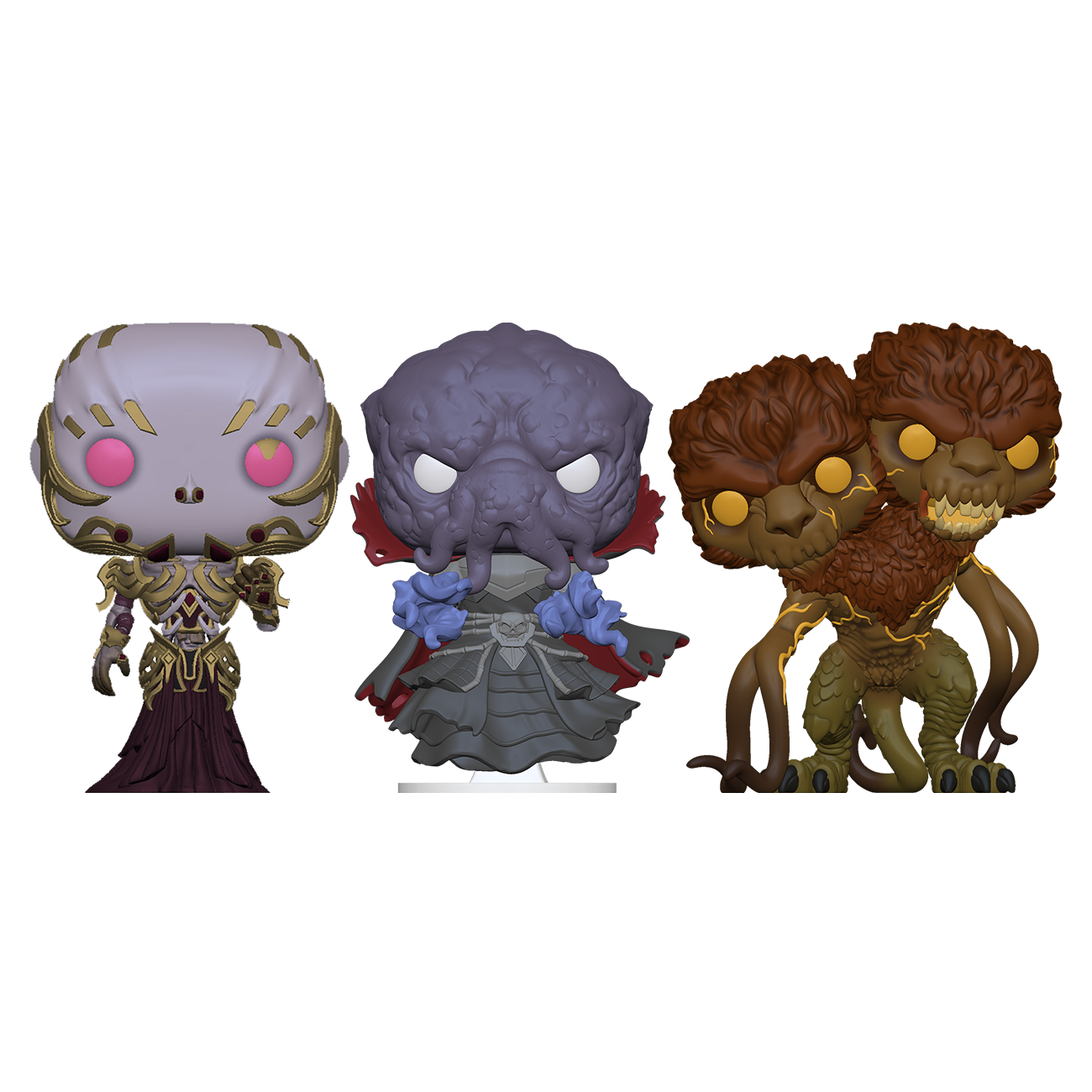 Funko POP! 3-PACK Vecna, Mind Flayer, Demogorgon - Dungeons & Dragons