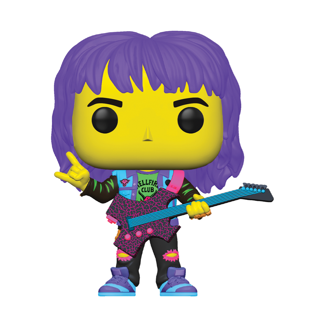 Funko POP! Eddie With Guitar (Black Light) - Stranger Things