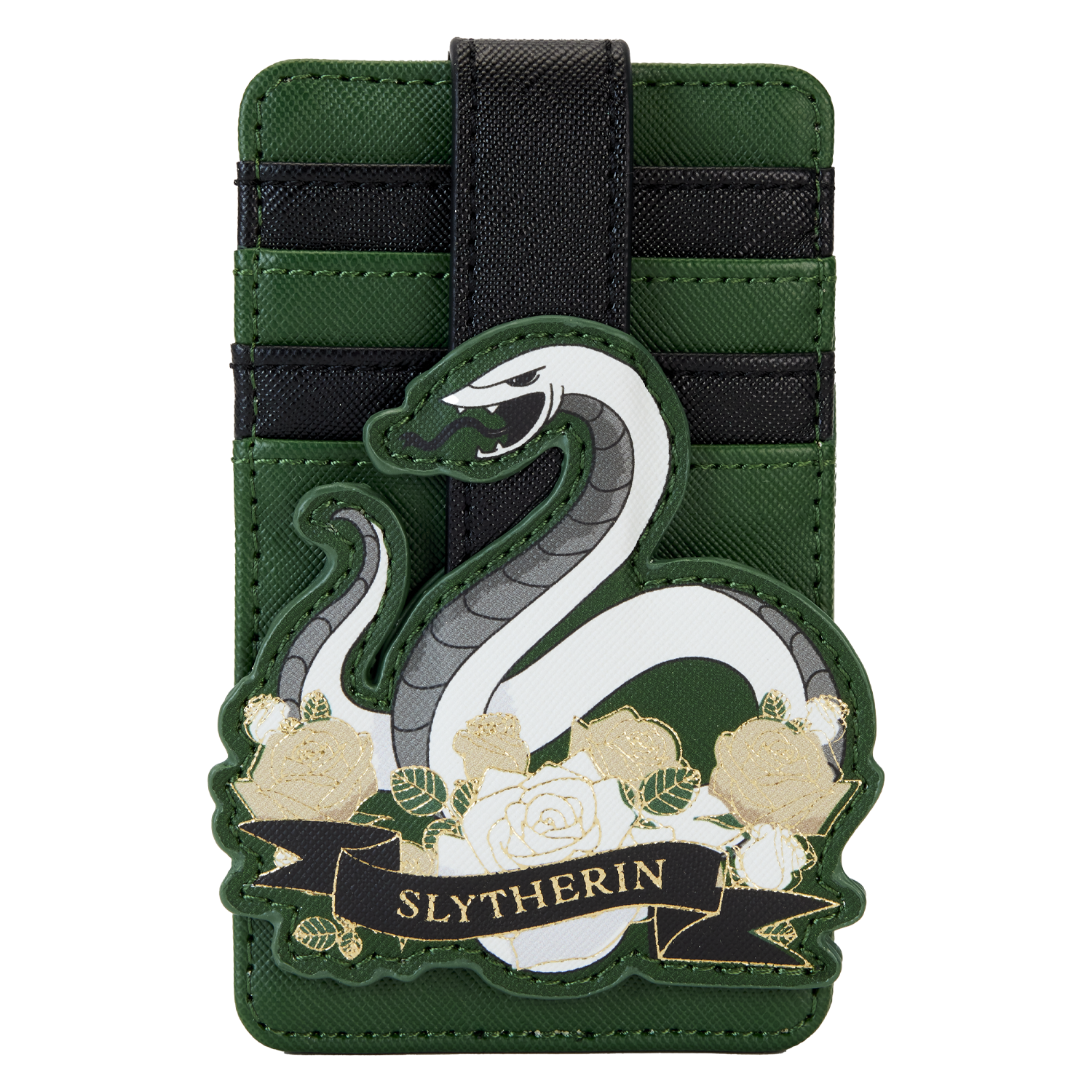 Photos - Wallet Loungefly Slytherin House Tattoo Card Holder - Harry Potter 