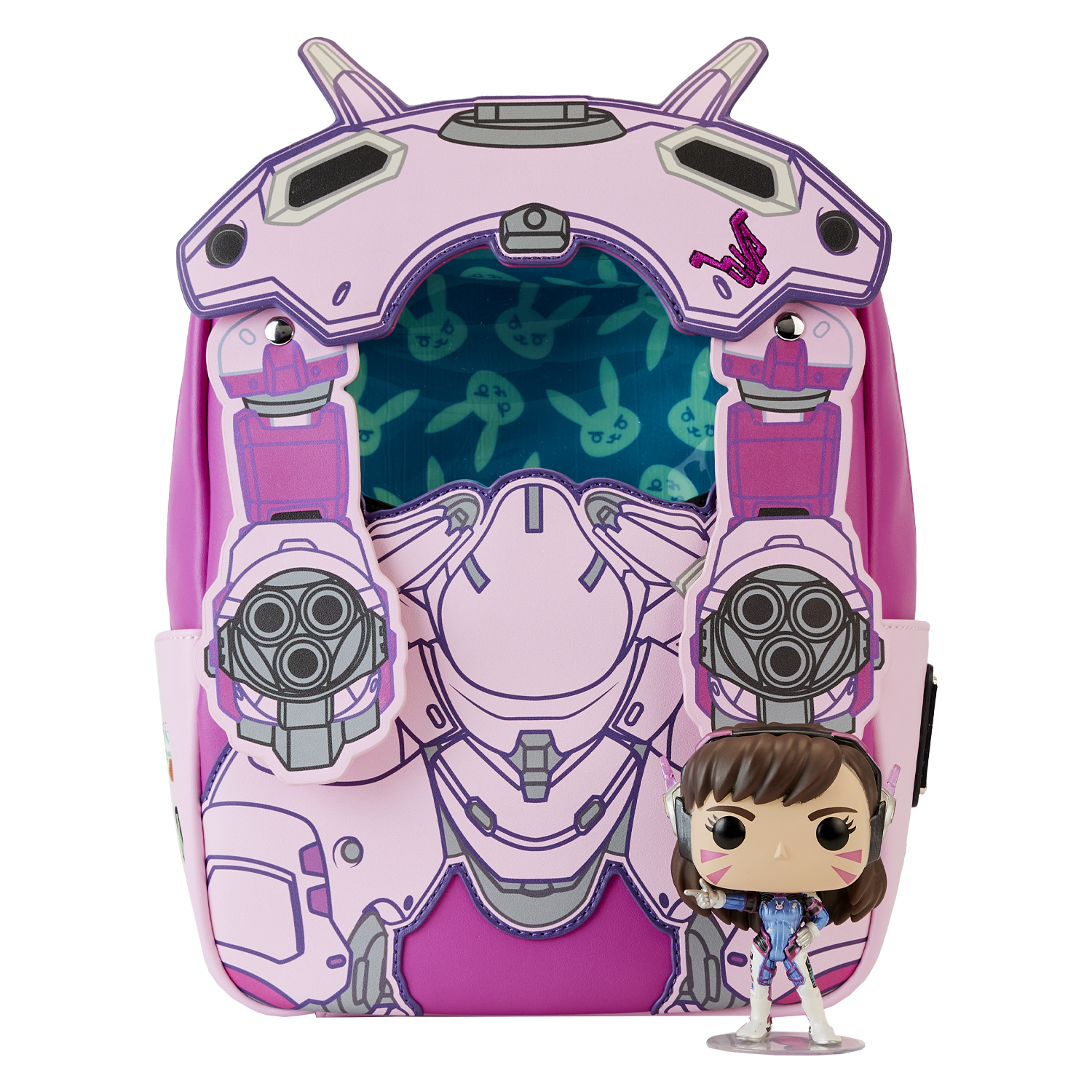 LOUNGEFLY D.va Meka Suit Backpack With Pop! - Overwatch