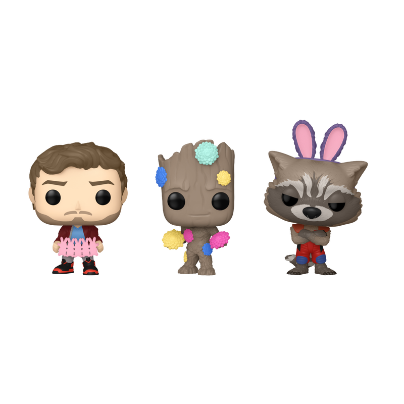 Funko POCKET POP! 3-PACK Star-Lord, Groot, Rocket Easter Carrot - Guardians Of The Galaxy