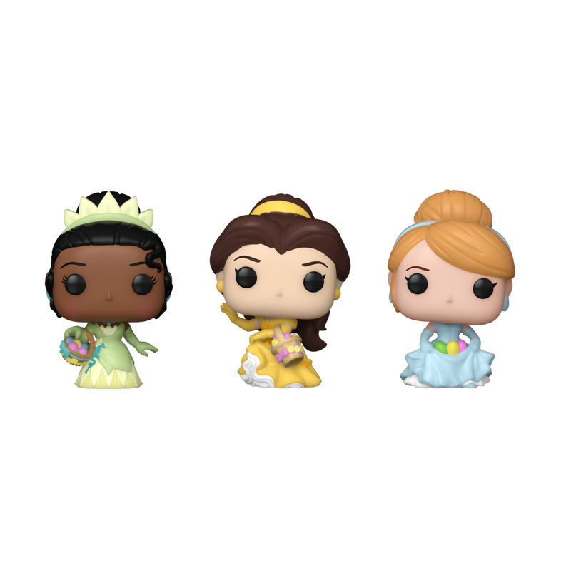 Funko POCKET POP! 3-PACK Tiana, Belle, Cinderella Easter Carrot