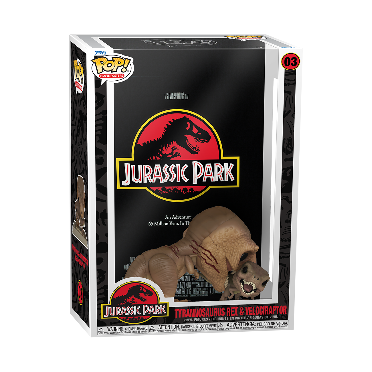 Funko POP! MOVIE POSTER Jurassic Park - Tyrannosaurus Rex & Velociraptor