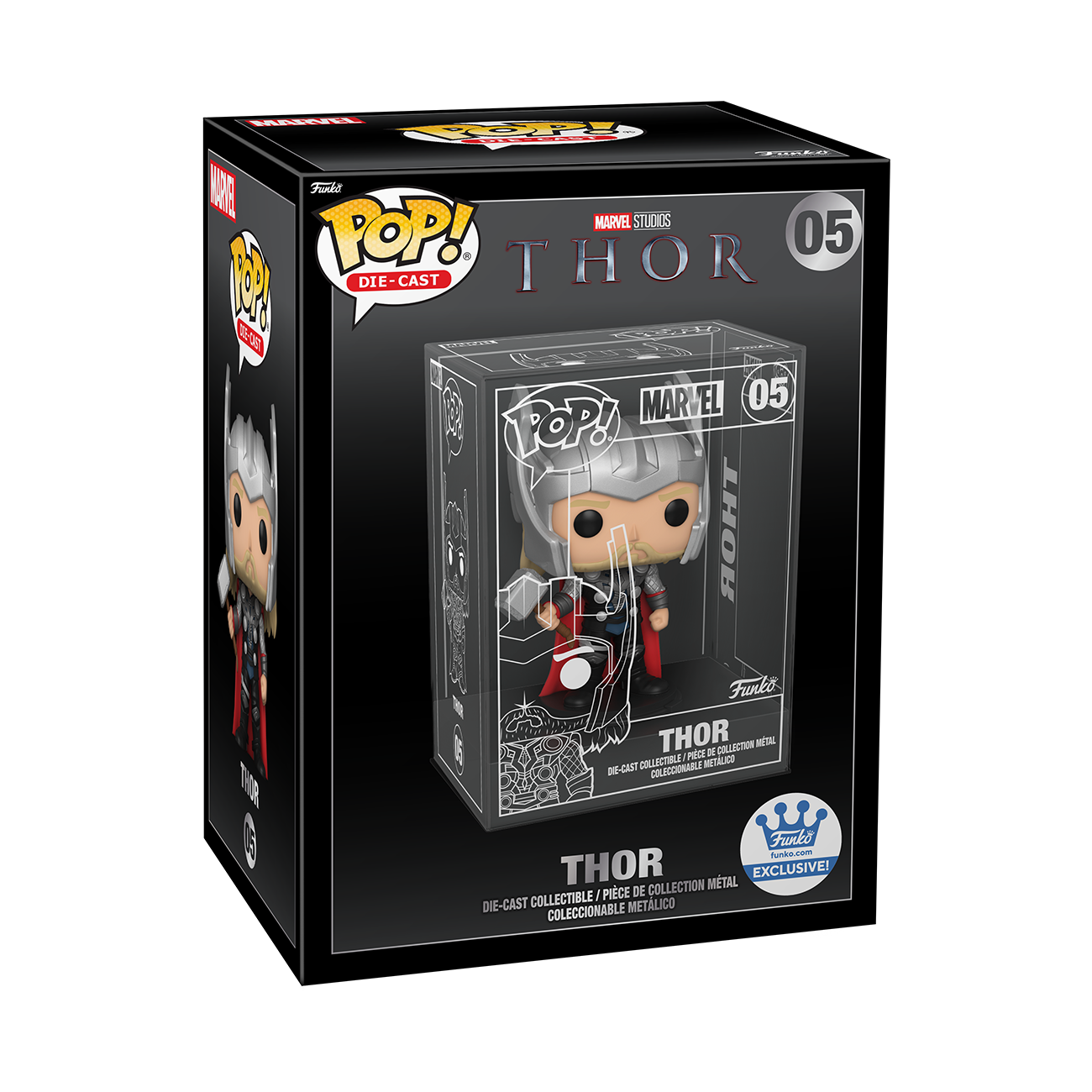  Funko Pop! & Pin: The Avengers: Earth's Mightiest Heroes - 60th  Anniversary, Thor with Pin,  Exclusive : Toys & Games