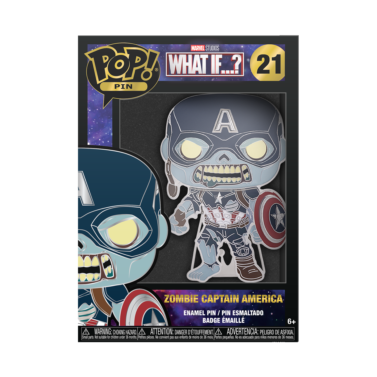 FUNKO POP! PIN Zombie Captain America - Marvel: What If