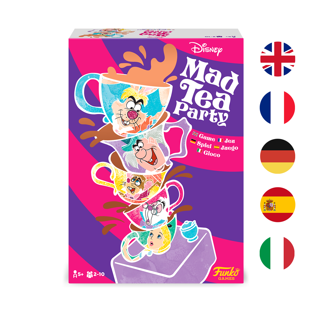 Photos - Board Game Funko GAMES Mad Tea Party Game  - Alice In Wonderland (Multiple Languages)