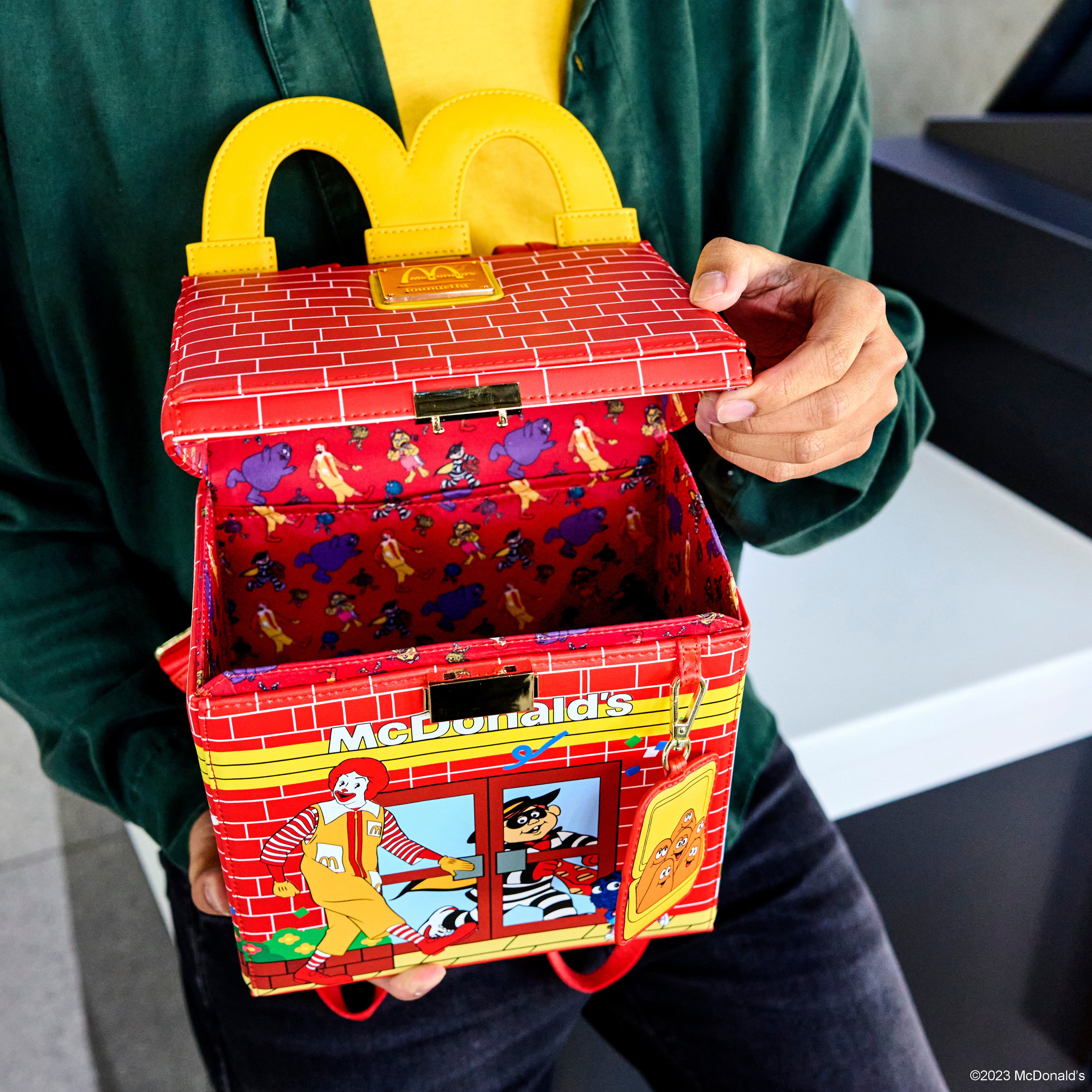 Loungefly McDonald's Grimace Cosplay Crossbuddy Bag