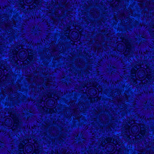 Blue Royal Fanfare Cotton Wideback Fabric ( 1 3/8 Yard Pack ) - Linda's Electric Quilters