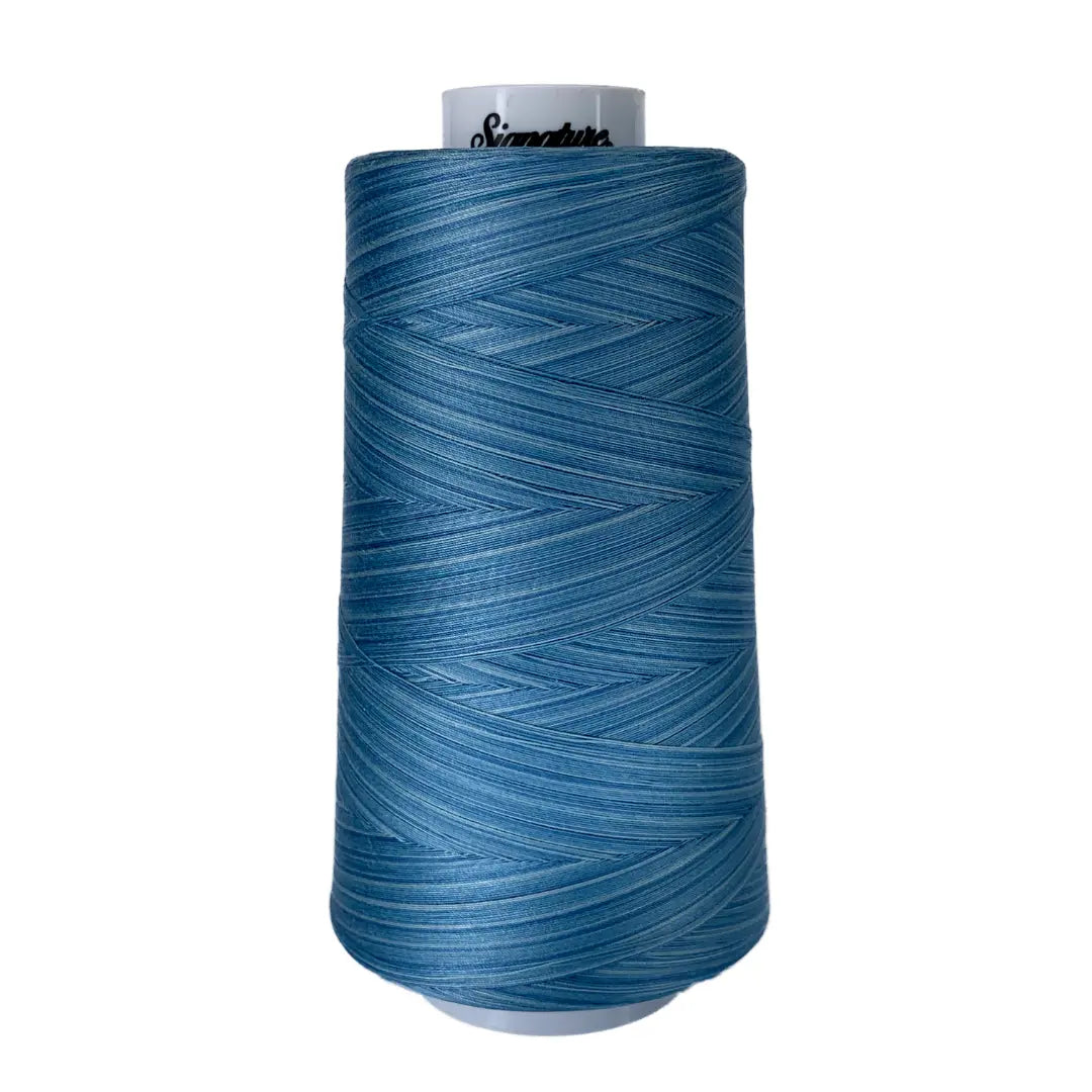 ZZZYW 20s/3 Polyester Three Thick Sewing Thread Jeans Thread Hand Sewing  Canvas Thick Denim Thread Sewing Machine Thread (Color : Light Blue)
