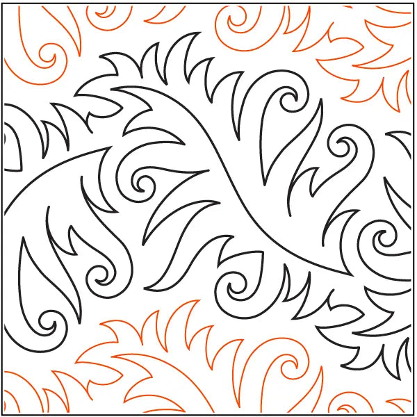 Agave Pantograph - Linda's Electric Quilters